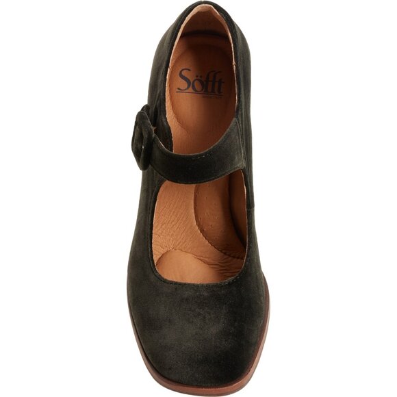 NEW Sofft Shauna Mary Jane Heels - Suede in moss For Women 825 4s2 - Picture 3 of 6